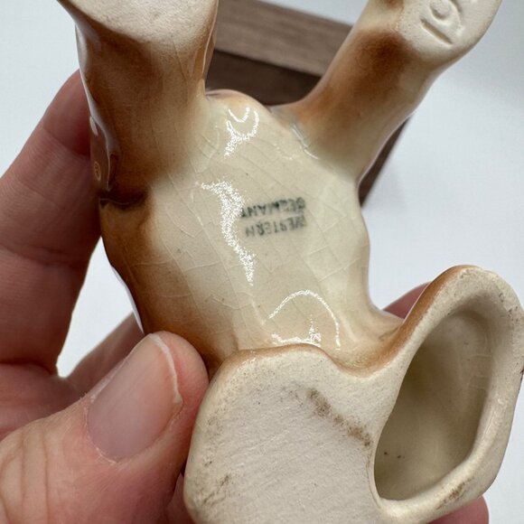 Vintage Jema Holland Boxer Dog Figurine Statue Ornament West Germany stamped 266 - Picture 6 of 13